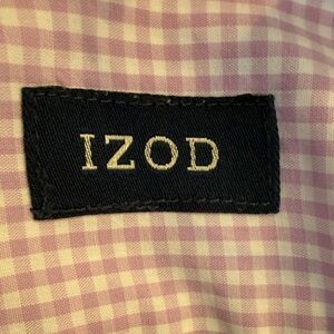 Izod Lavender Checkered Men's Shirt